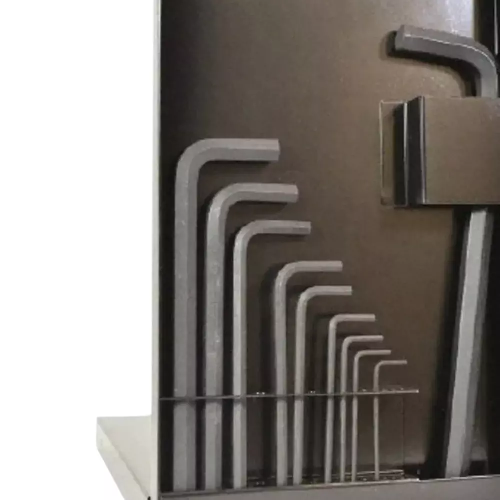 Bondhus ProGuard Allen Hex Key in Metal Box Long Type Protanium Steel 1.5 to 12 mm Size, 12396 (Set of 10)