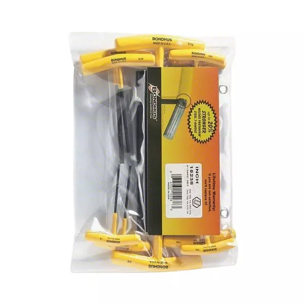 bondhus-proguard-hex-end-t-handles-protanium-steel-332-to-38-inch-size-and-6-inch-length-15238-set-of-10