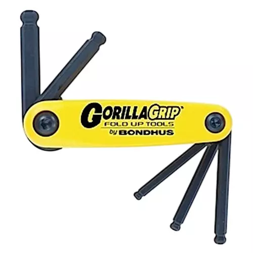 Bondhus 5 in 1 ProGuard Ball End GorillaGrip Fold Ups 3/16 to 3/8 inch, 12894