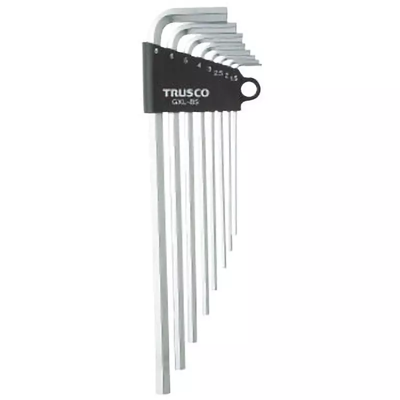 TRUSCO Long Hexagon Stick Wrench Set Hexagonal Tip, GXL-8S
