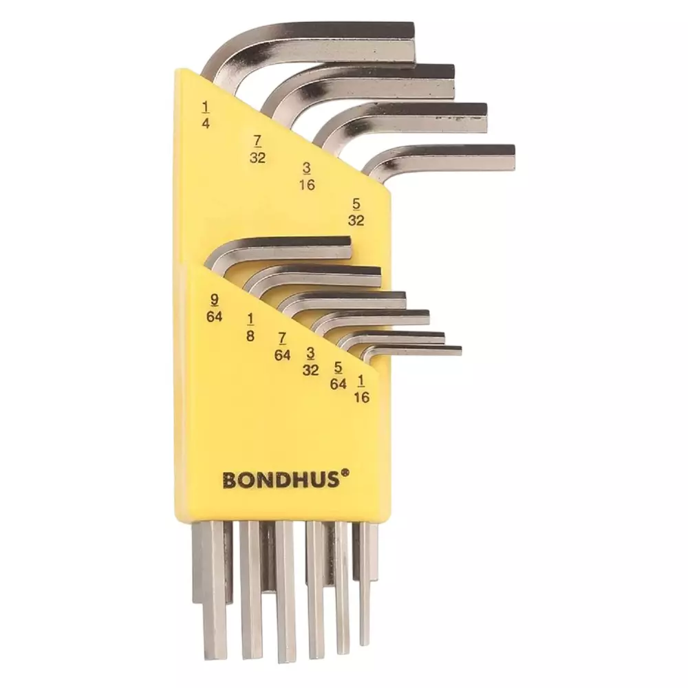 Bondhus BriteGuard Finish L Shape Allen Key Set (10 Pcs), 16238