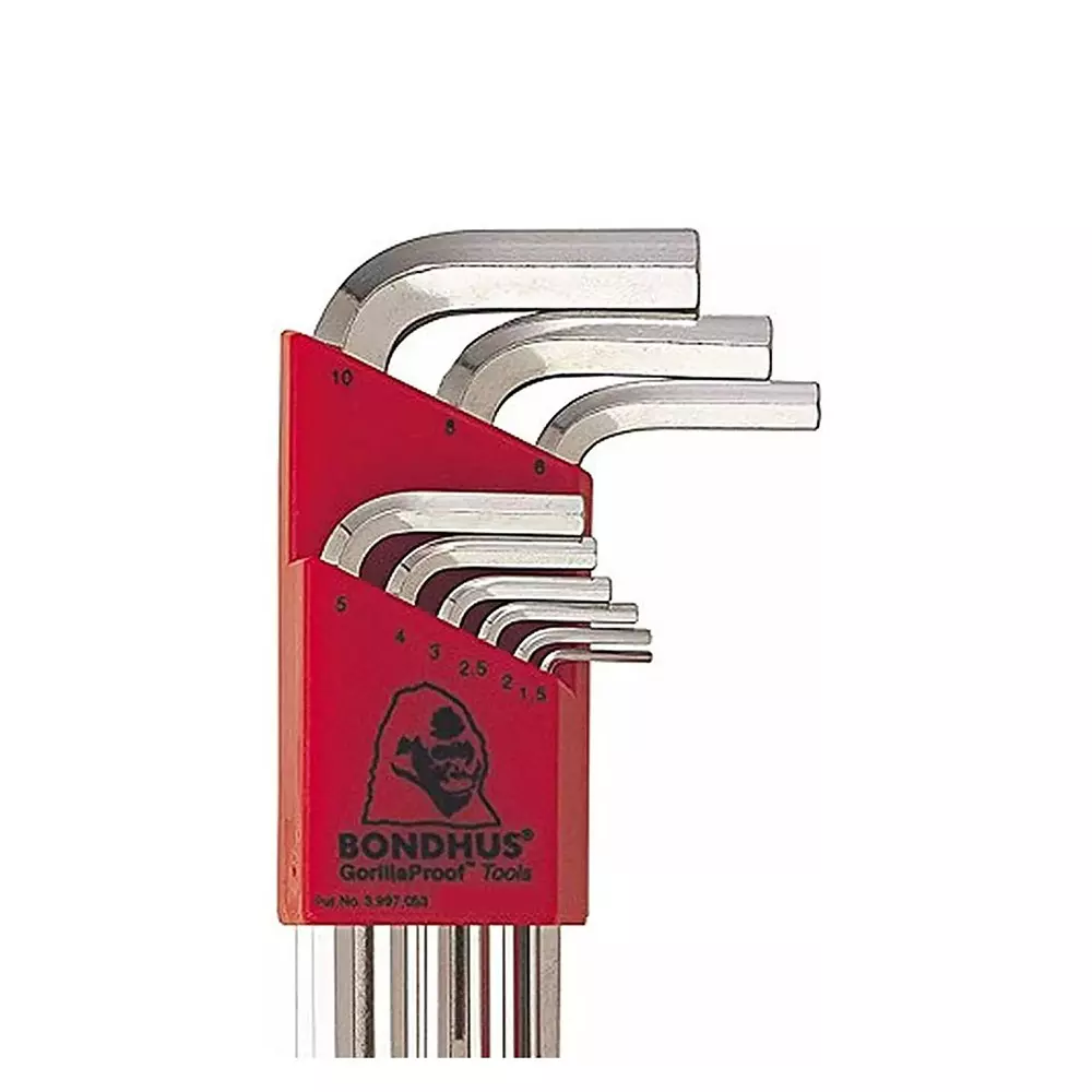 Bondhus BriteGuard Finish L Shape Allen Key Set (9 Pcs), 16299