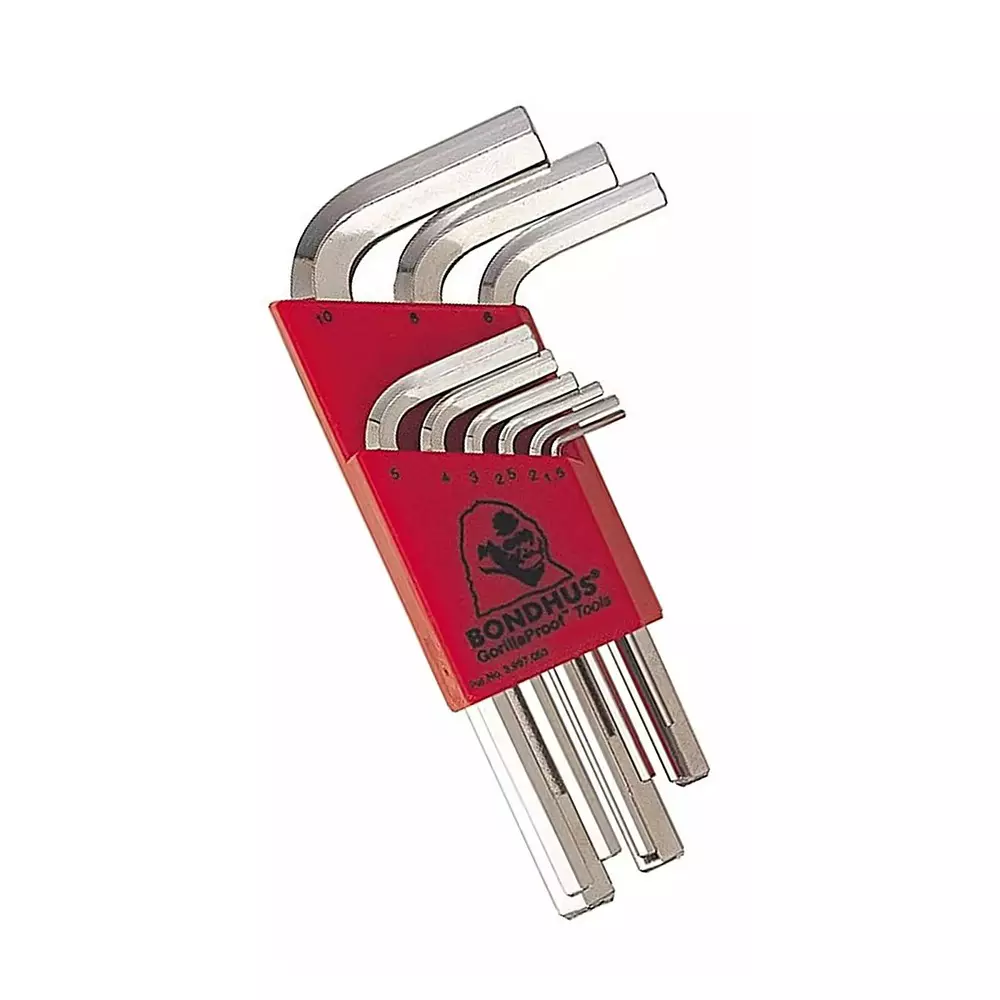 Bondhus BriteGuard Finish L Shape Allen Key Set (9 Pcs), 16299