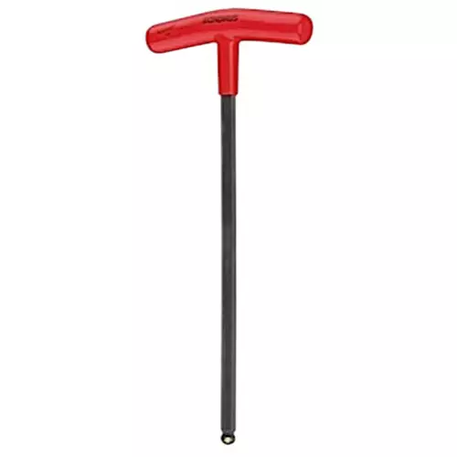 Bondhus ProGuard ProHold Tip Ball End T-Handle Protanium High Torque Steel 4.0 mm Size and 220 mm Length, 75160
