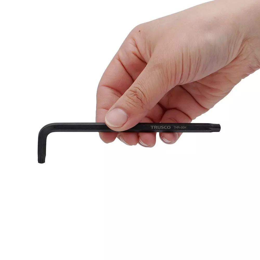 trusco-hexalobe-l-key-114-mm-overall-length-hexrobe-with-tamper-proof-holes-tip-thr30h