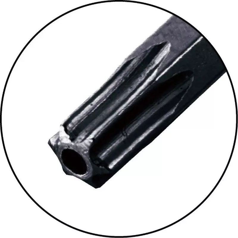 trusco-hexalobe-l-key-80-mm-overall-length-hexrobe-with-tamper-proof-holes-tip-thr7h