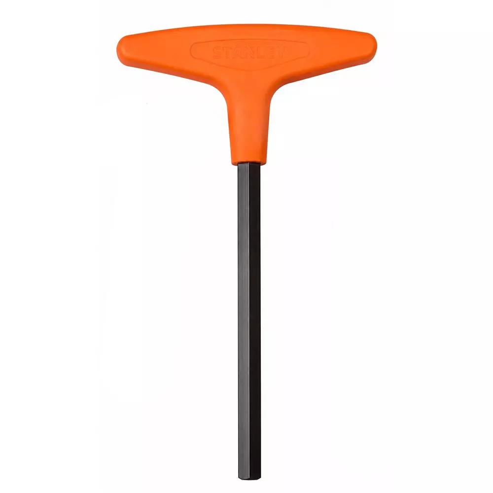 Multitec Long T - Handle Allen Key CVM Alloy Steel Orange 200 mm Projected Length for Industrial Use, THK-200 - 4.0mm