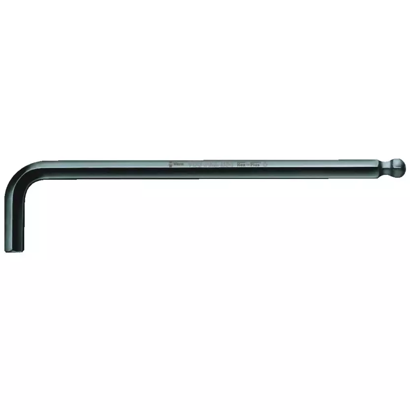 Wera 950 PKL BM Metric Allen Key with Hex Plus Shank and 2.5 mm Wrench Size, 5027103001