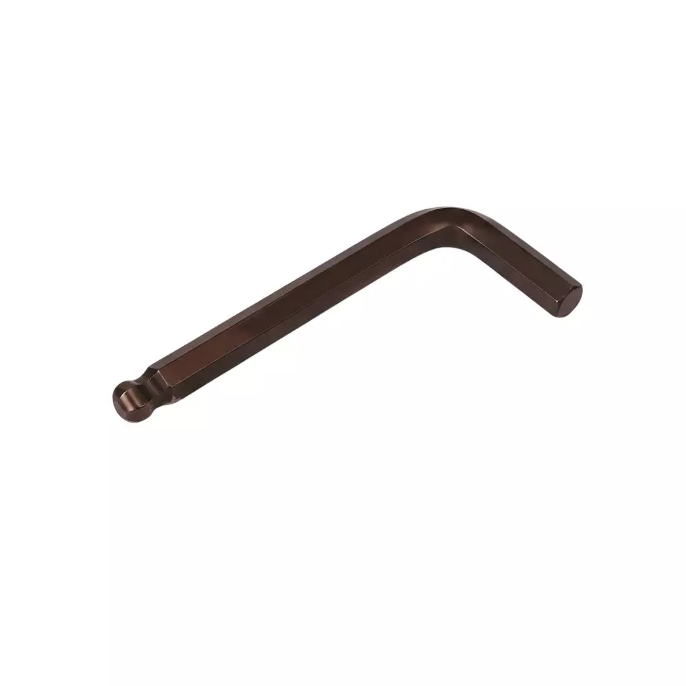 Inder Hexagonal Wrench Ball Allen Key Short Type Metric Measurement System Black Color Alloy Steel Body and Size 5 mm, 552F