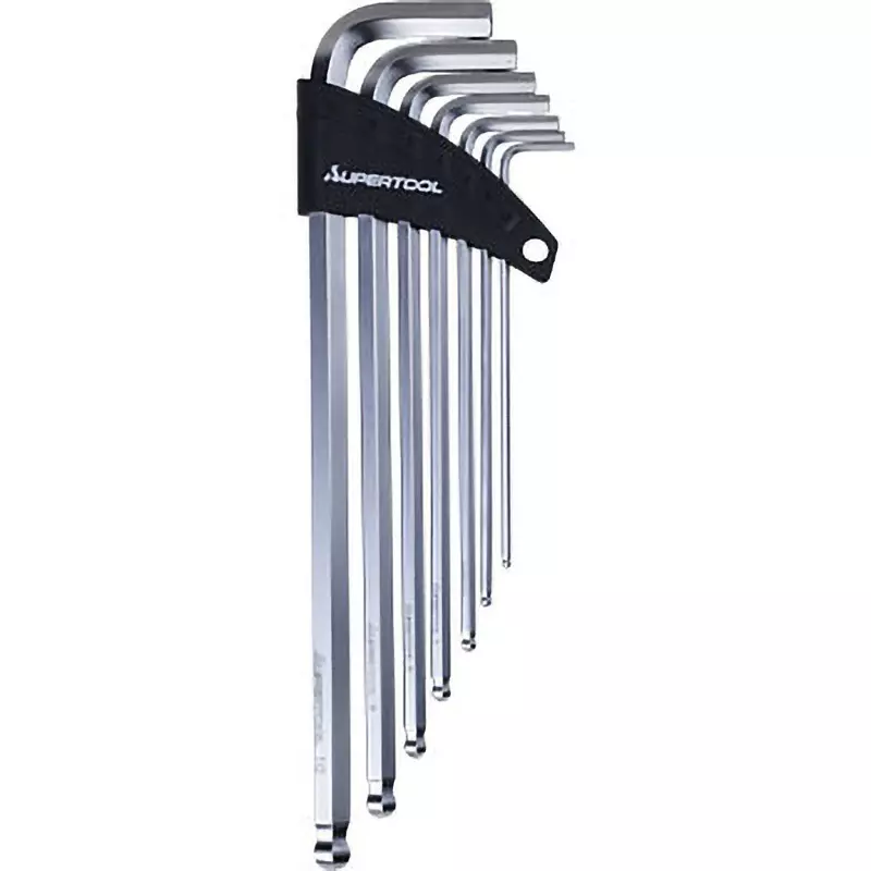 Super Tool Ball Point Hex Allen Key Wrench HRC55 to 58 Hardness, HKXB7SB