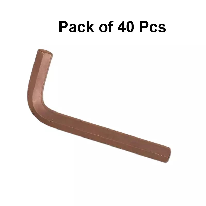 taparia-allen-key-brown-finish-chrome-vanadium-steel-6-mm-ak-6-pack-of-40-pcs