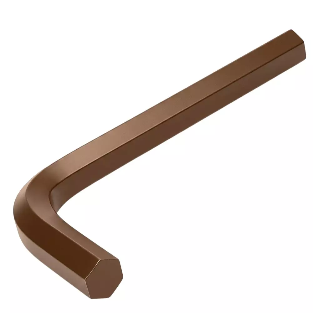 Multitec Short Allen Key Without Ball Ended Chromium, Vanadium & Molybdenum 5/32 Inch (4 mm) Size for Industrial Use, SS 4.0 (SS 532)