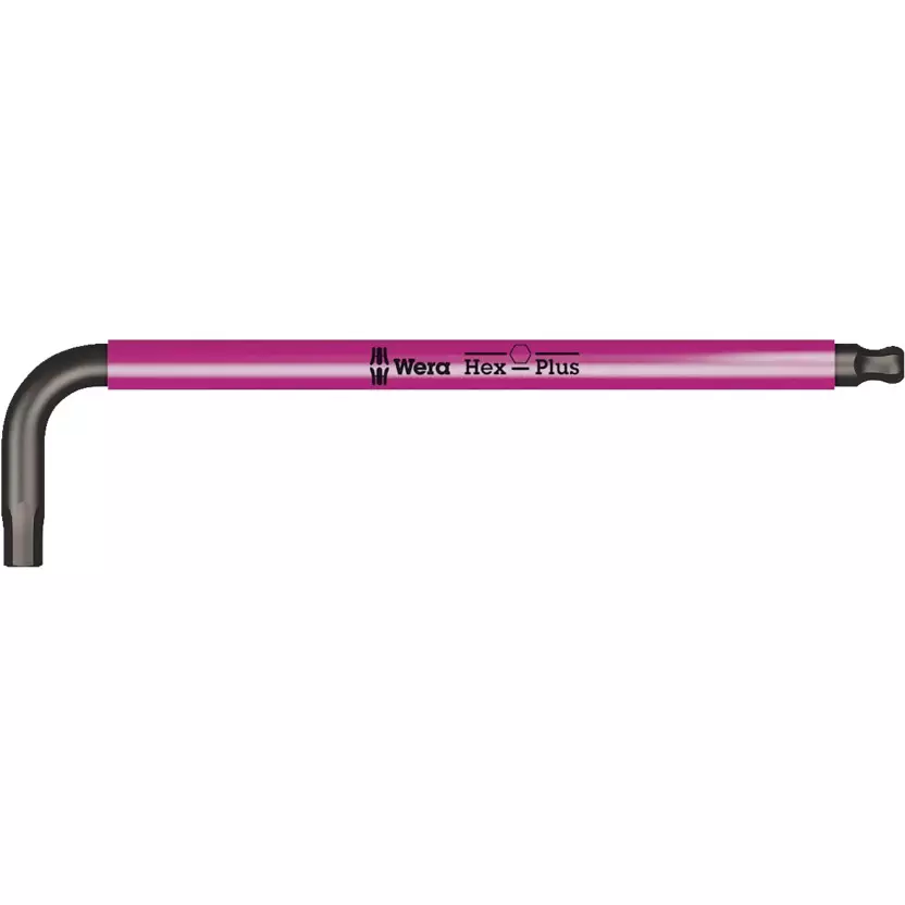 Wera 950 SPKL Multicolour Metric Allen Key with 195 mm Blade Length and Hex Plus Shank, 5022614001