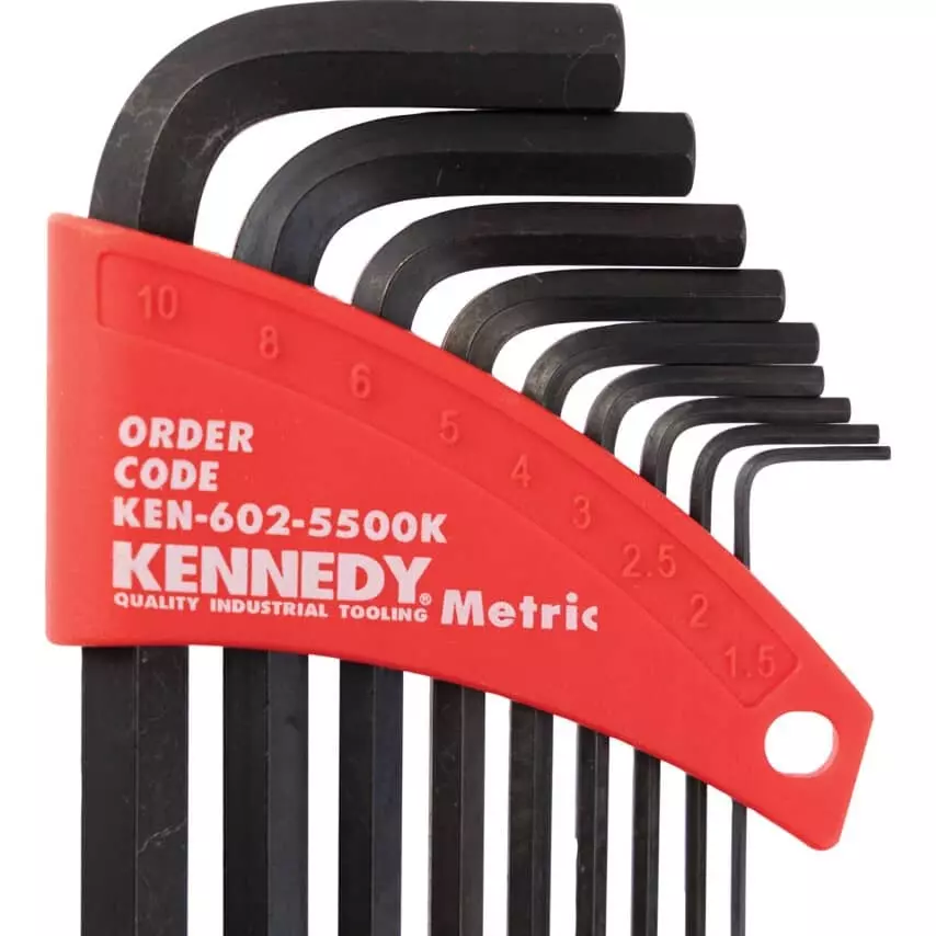 kennedy-hex-key-4-15-10-8-3-2-5-25-6-mm-tip-size-black-oxide-finish-steel-l-handle-hex-ball-pack-of-9