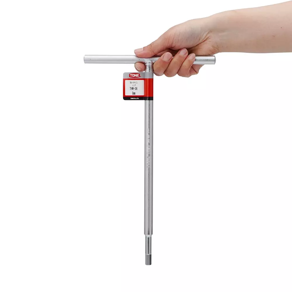 TONE T Type Hexagon Wrench 8 mm Size 12.7 mm Dimension, THW-08