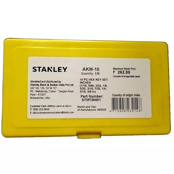 stanley-10-pcs-hex-key-set-black-finish-chrome-vanadium-steel-body-packed-in-plastic-case-stmt26001