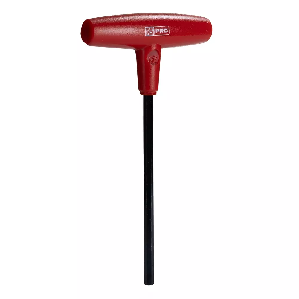 RS PRO Hex Key Set 5 mm Long 10 Piece Chrome Vanadium Steel Blackened L, 2658389 (Pack of 10)