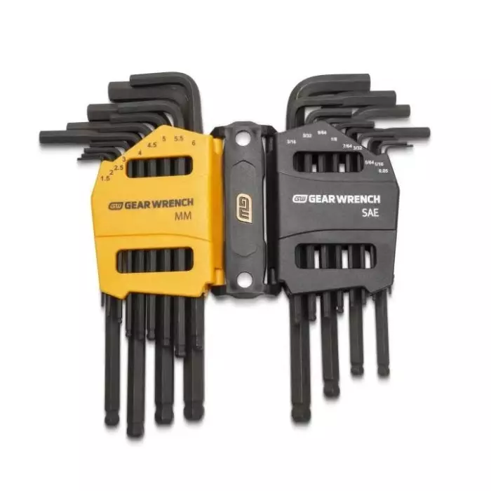 GEARWRENCH Hex Key Metric, 26 Piece Hex Bit, Ratchet Included, 83505