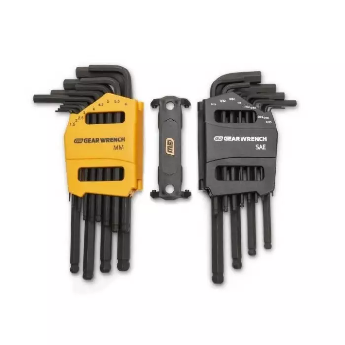 GEARWRENCH Hex Key Metric, 26 Piece Hex Bit, Ratchet Included, 83505