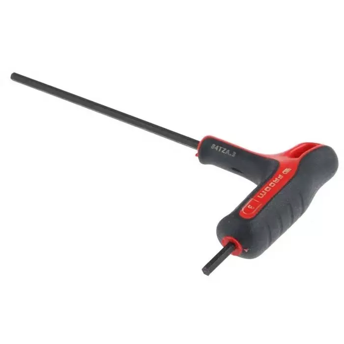 Facom T Shape Metric Hex Key, 3mm, 84TZA.3