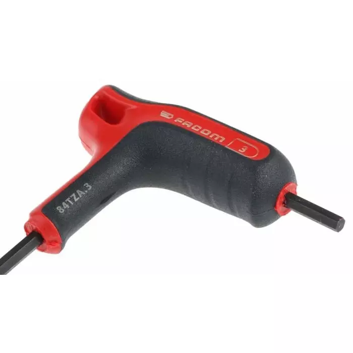Facom T Shape Metric Hex Key, 3mm, 84TZA.3