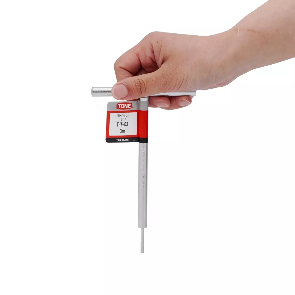 TONE T Type Hexagon Wrench 3 mm Size 9 mm Dimension, THW-03