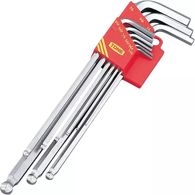 Tone Long Ball Point L-Shaped Wrench Set, Blb900 (9 Pcs Set)