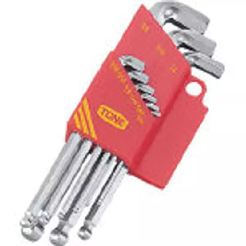 TONE Master Tool Neck Short Ball Point L Shape Wrench Set, BSB900S