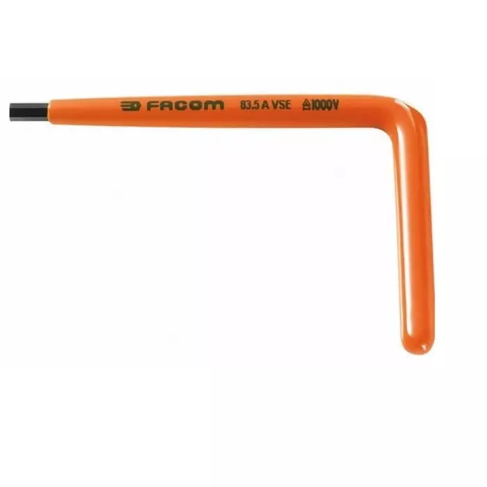 Facom L Shape Metric Hex Key, 4mm, 83.4AVSE