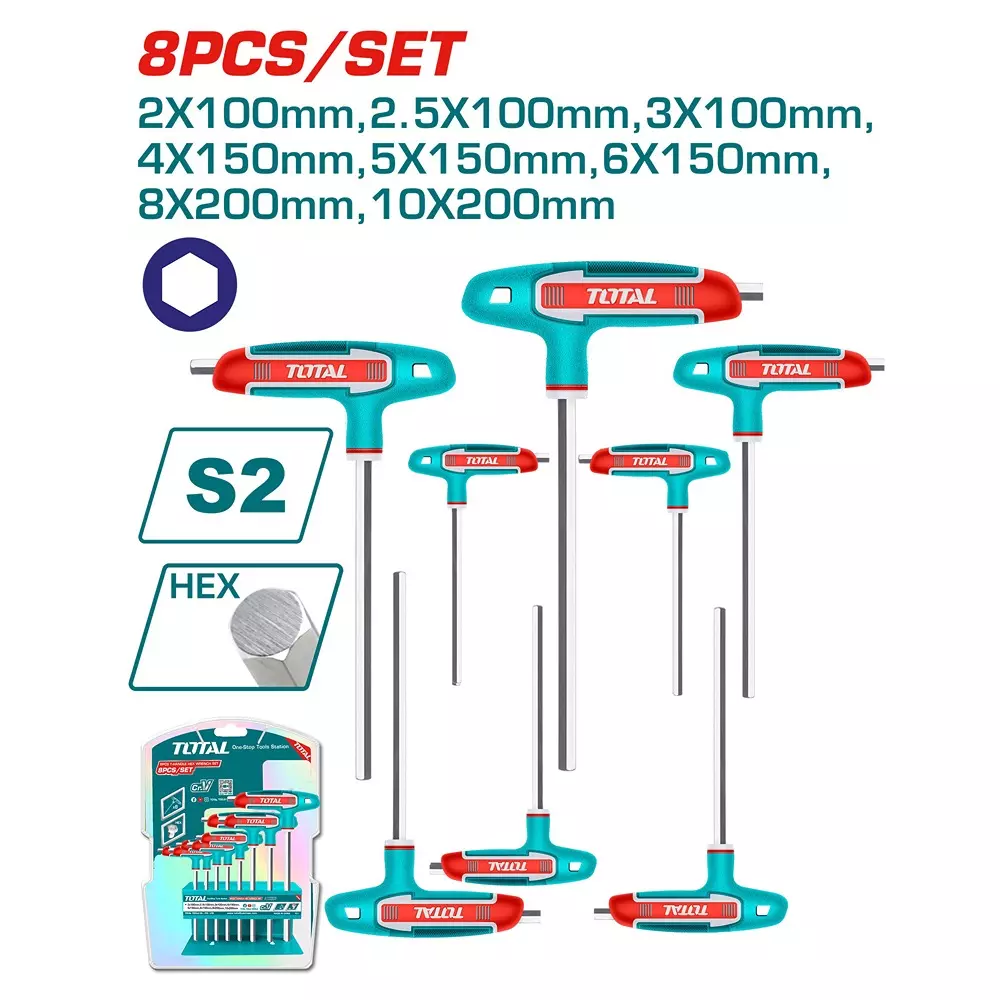 total-t-handle-hex-wrench-set-chrome-vanadium-steel-thhw80816-set-of-8
