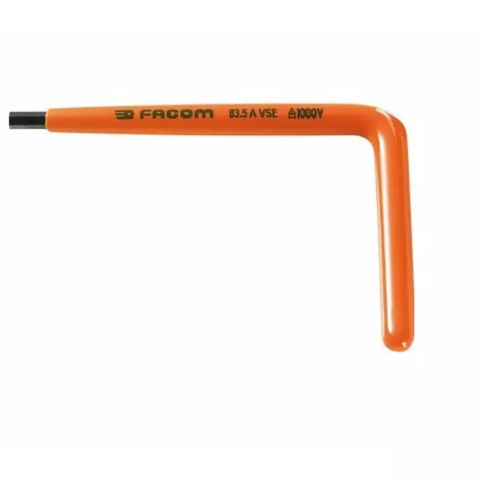 Facom L Shape Metric Hex Key, 5mm, 83.5AVSE