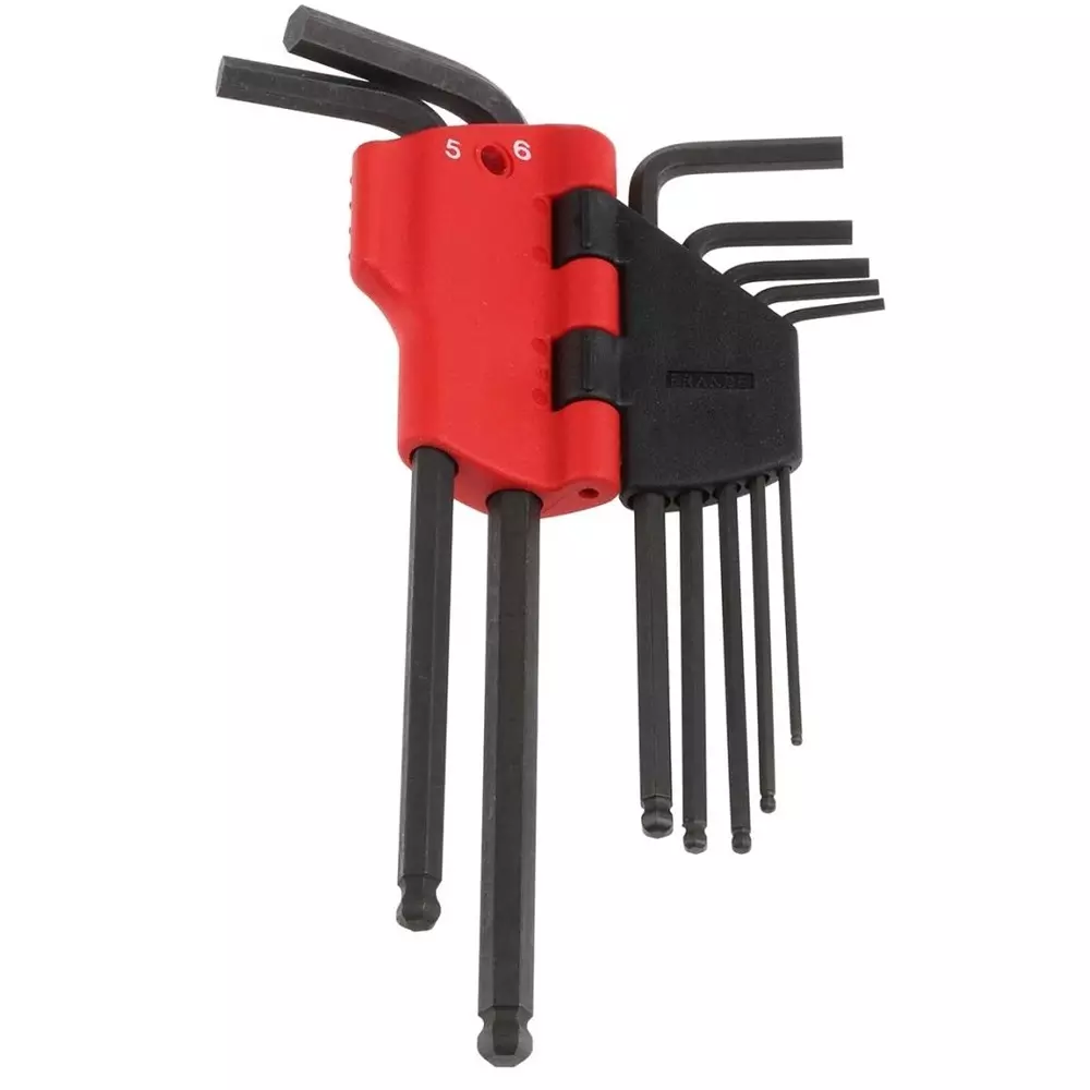 Facom 7 piece L Shape Metric Hex Key Set, 1.5 - 2 - 2.5 - 3 - 4 - 5 - 6mm, 83SH.JP7
