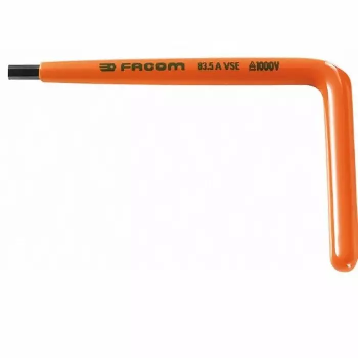 Facom L Shape Metric Hex Key, 8mm, 83.8AVSE