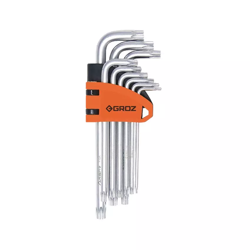 Groz 9 Pcs Hexagon Key Set With Ball End