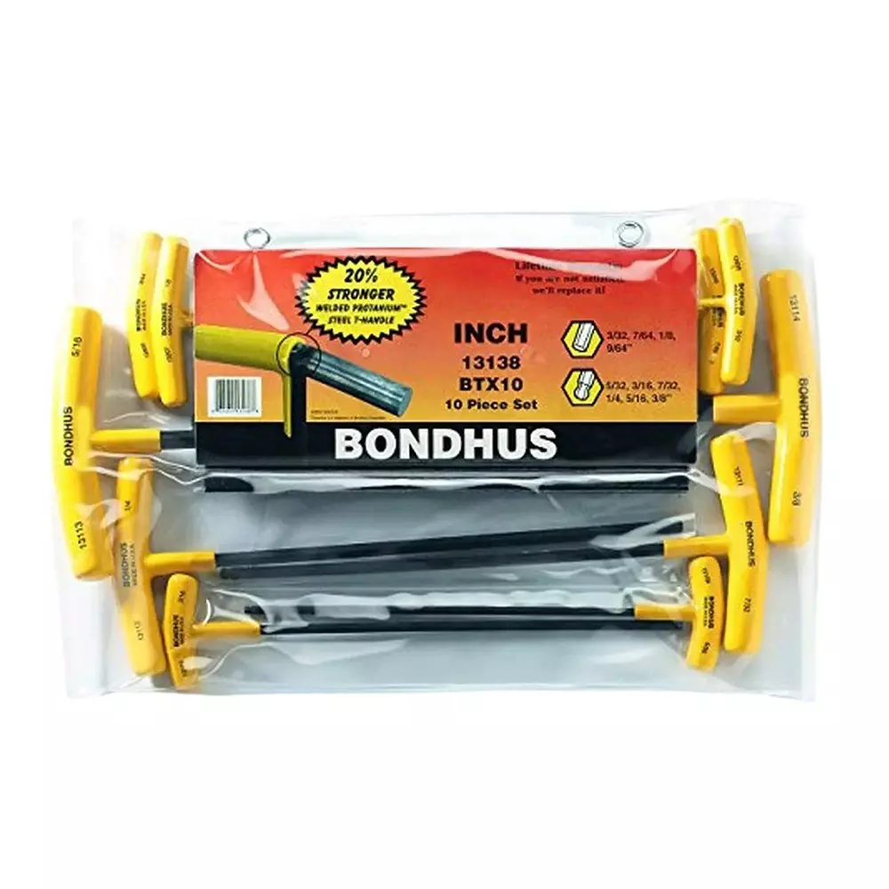 Bondhus ProGuard Finish Non Sparking T-Handle Set (10 Pcs), 13138
