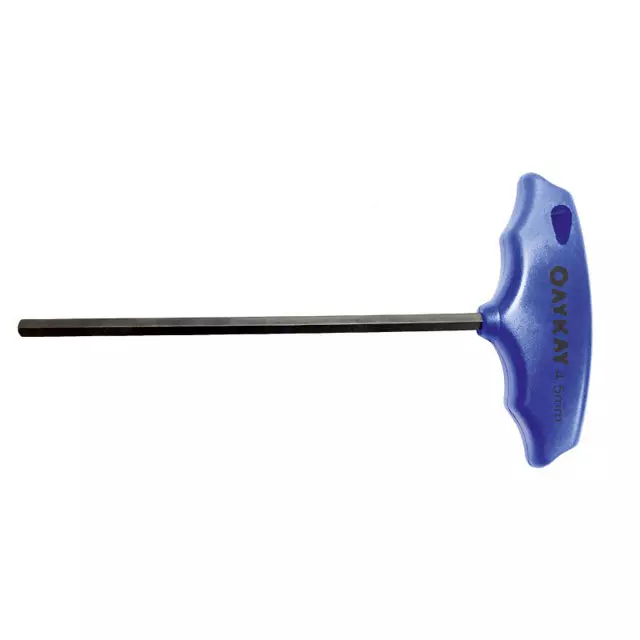 OAYKAY T Handle Hex Allen Key 5.5 mm Chrome Vanadium Steel Black Phosphate, 3252.12