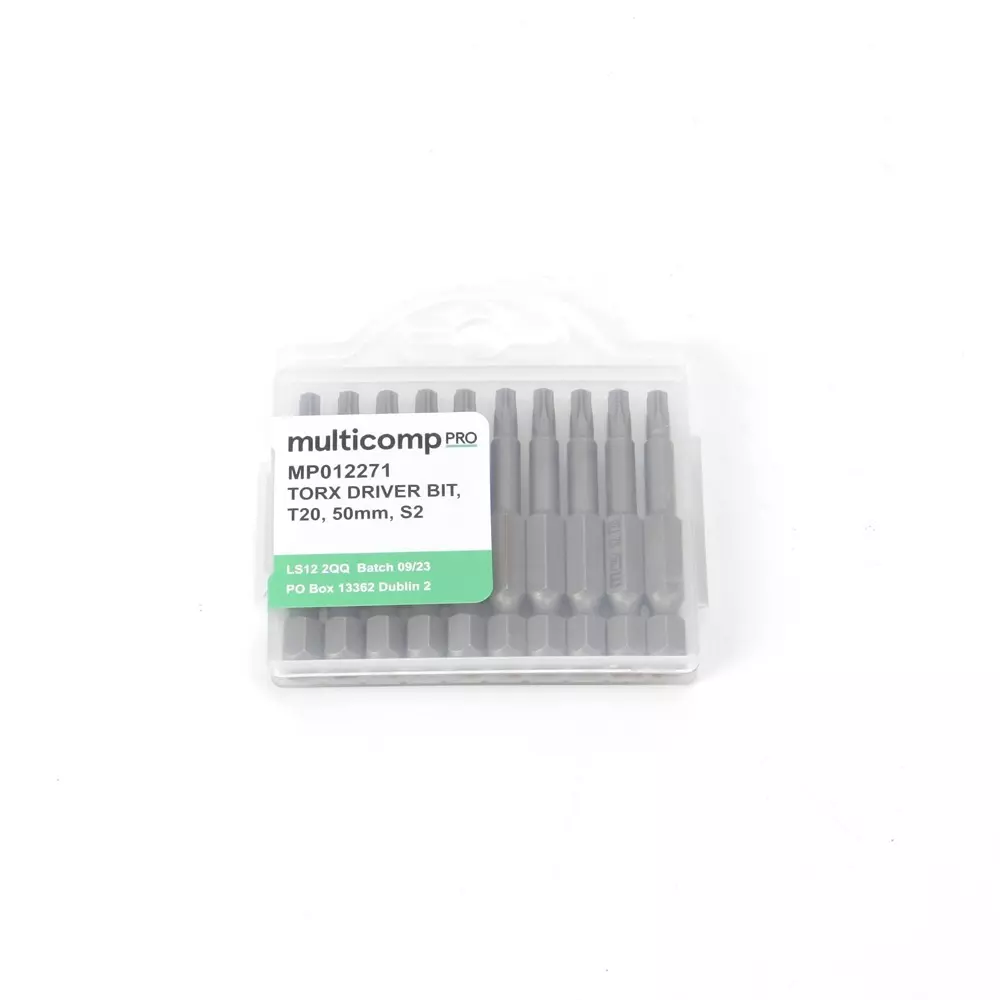 MULTICOMP PRO Torx Driver Bit 10 Pieces of Bits Kit Contents, MP012271 (Pack of 10)