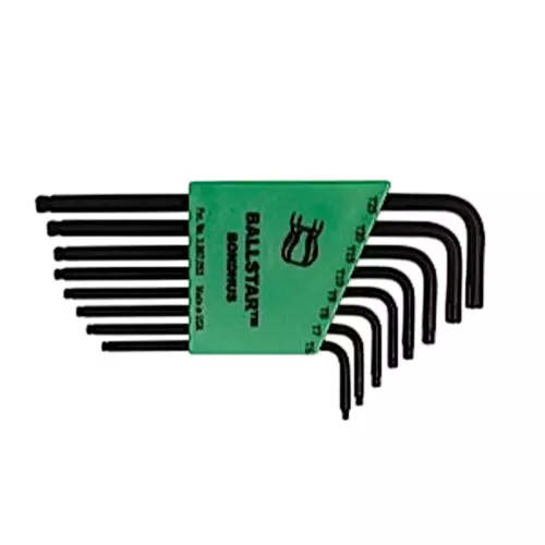 Bondhus ProGuard BallStar Tip Torx L-Wrenches Long Type Protanium High Torque Steel T6 to T25 Size, 11331 (Set of 8)