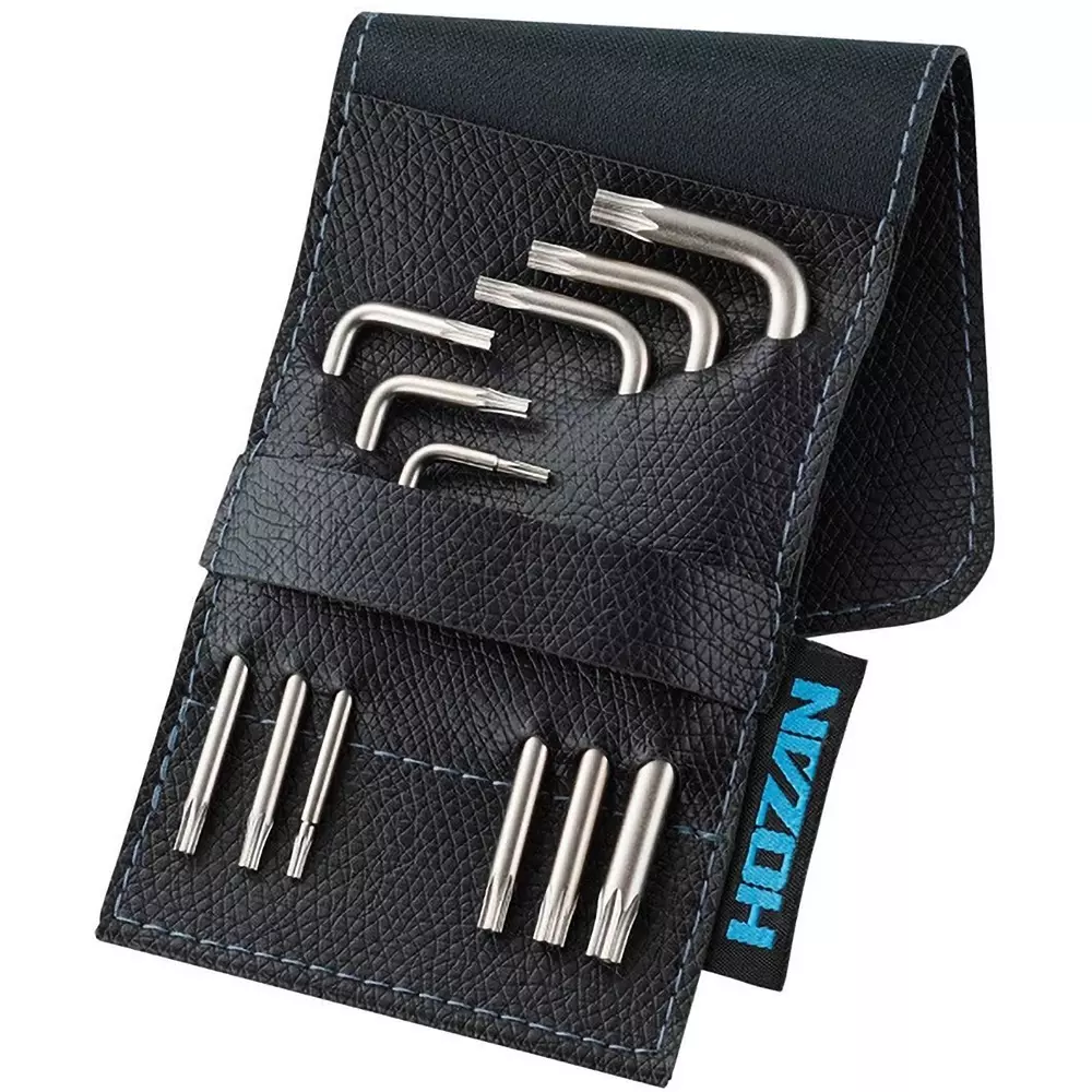 HOZAN Torx Wrench Set Hexrobe With Tamper-Proof Holes Tip, W-82 (Pack of 6)