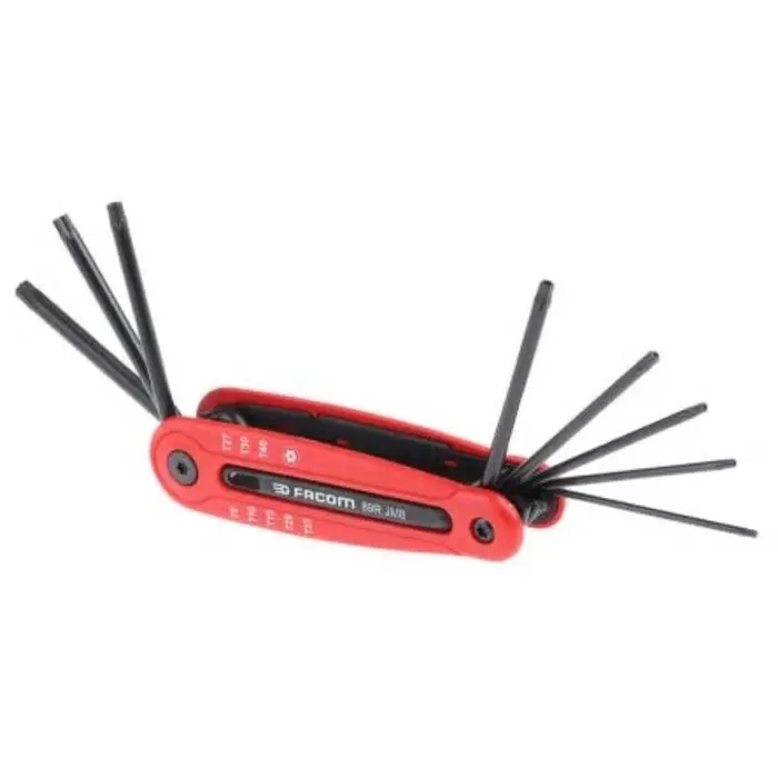 Facom 8-Piece Torx Key Set, Short Arm, 89R.JM8