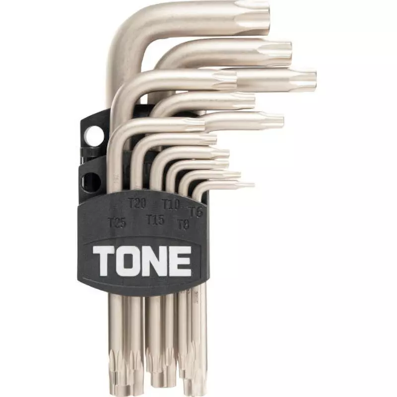 TONE L-Shaped Torx Keys 12 Points (T6, T8, T10, T15, T20, T25, T27, T30, T40, T45, T50, T55), TXLN1200H