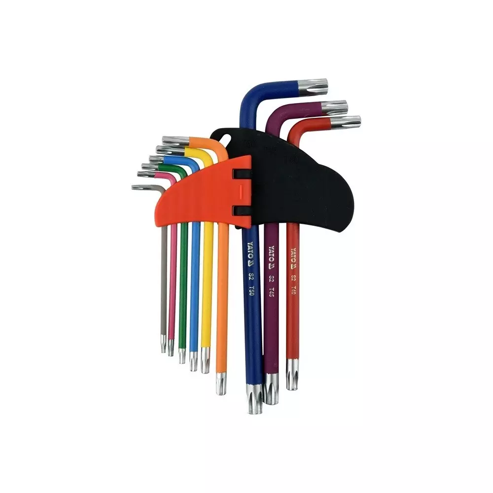 Yato Long Torx Tamperproof T10-T50, YT-05633 ( Set of 9 Pcs)