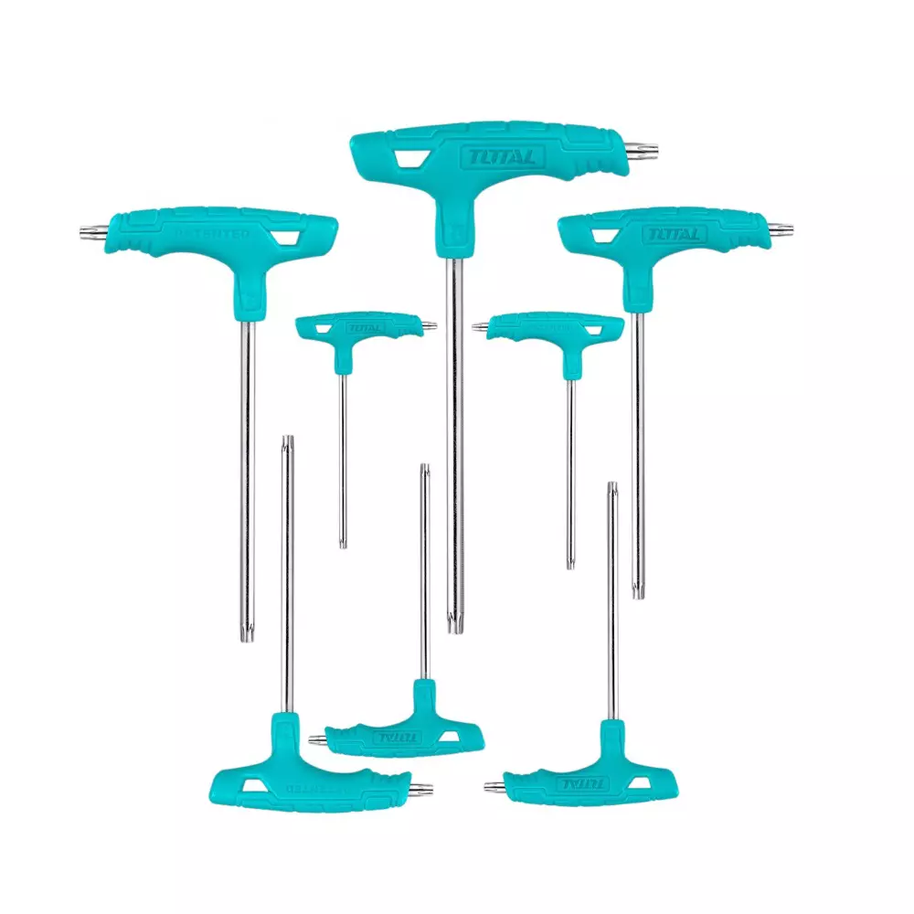 Total T-Handle Torx Wrench Set Chrome Vanadium Steel, THHW80836 (Set of 8)
