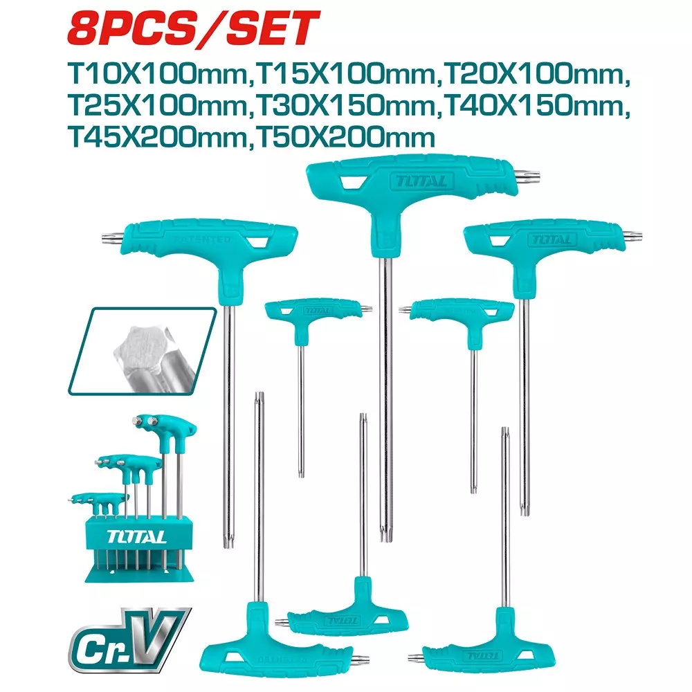 total-t-handle-torx-wrench-set-chrome-vanadium-steel-thhw80836-set-of-8