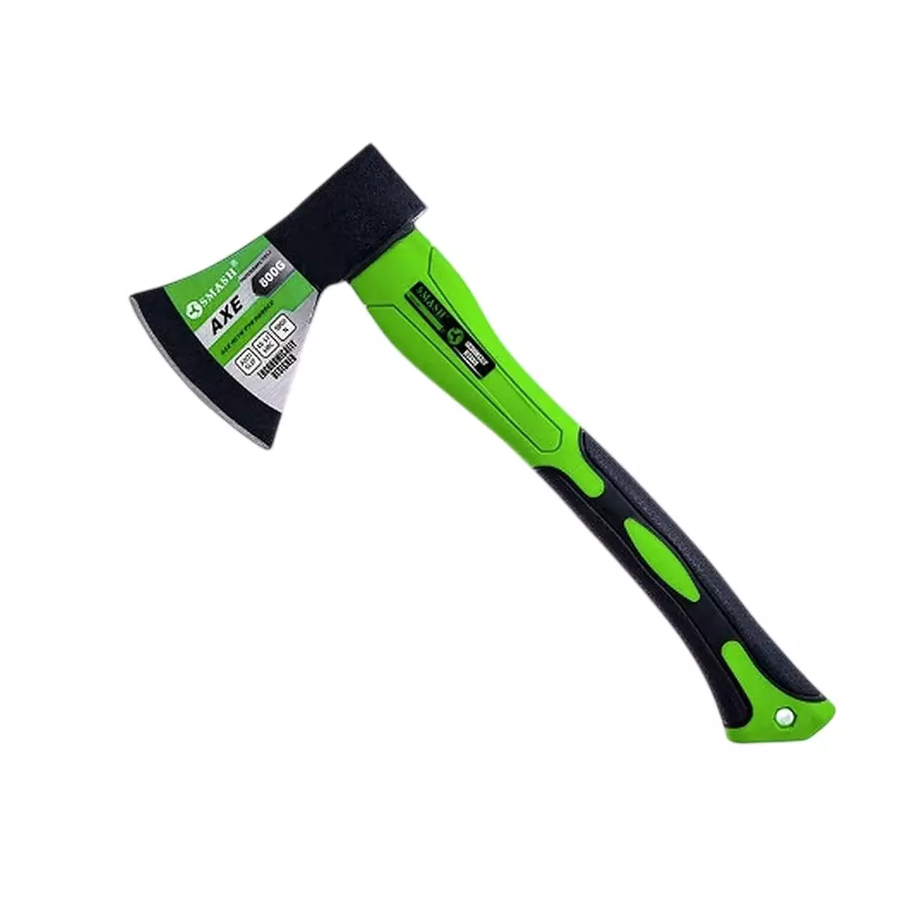 Darit Hatchet Axe Green & Black Anti Slip Grip 12x6 cm for Wood Cutting, AM 224