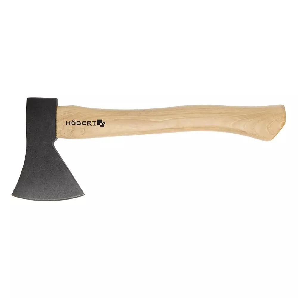 Hogert Technik 1 Kg Axe with Wooden Handle and 400 mm Length for Splitting and Chopping, HT3B064