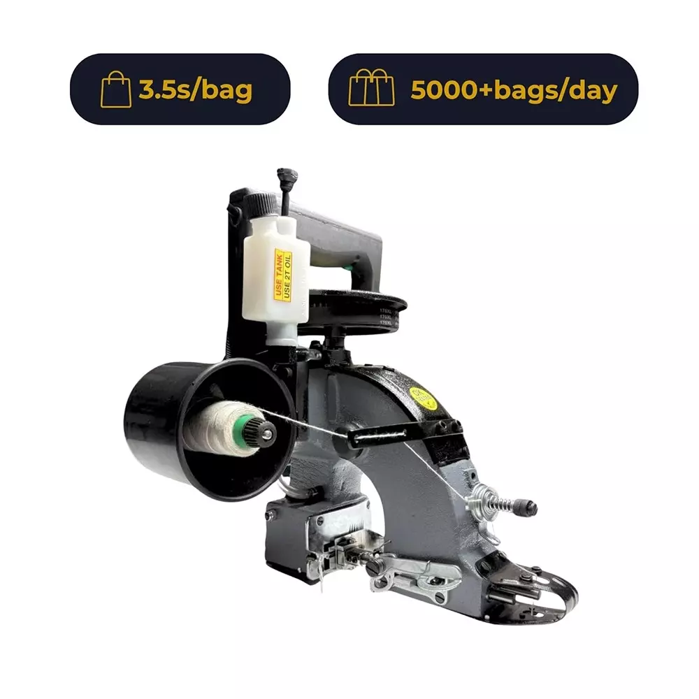 GENERIC Bag Closer Machine With Oil Pump Single Needle 8000 RPM 550 Bags /Hour 6 Kg