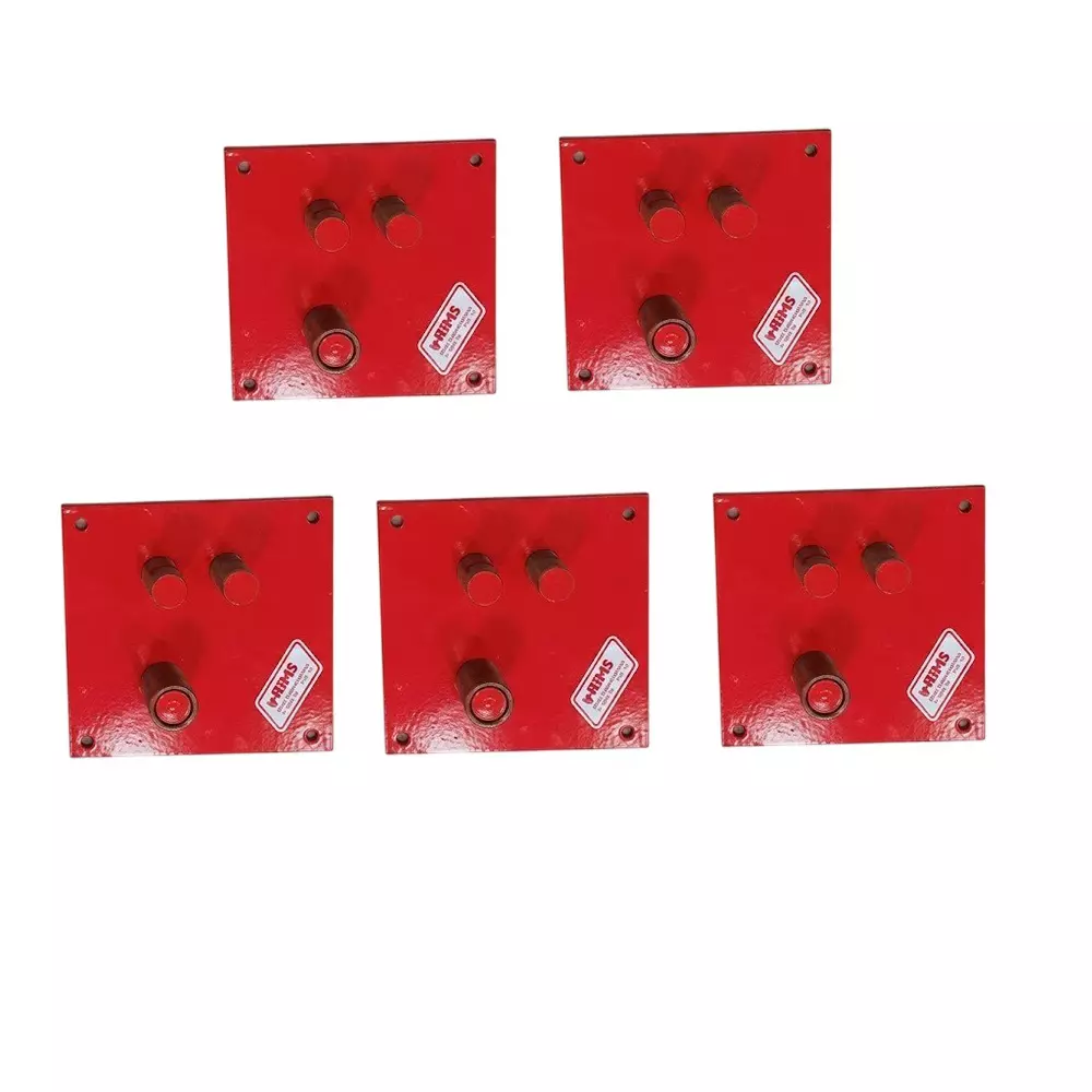 Inder Spare Hand Bar Bending Pin Plate Set Red Color Metal Body and Size 6-14 mm, P-564 (Set of 5)