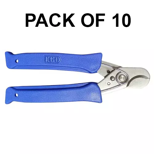 Ego Cable Cutter Up to 10 mm Capacity High-Grade Stainless Steel Blue 165 mm Length, CC 200 SS (Pack of 10)