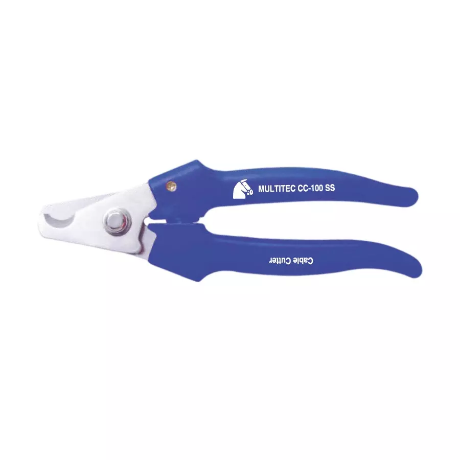 Multitec Cable Cutter with Lock 12 mm Cutting Capacity Stainless Steel & Plastic for Wire & Cable Cutting, CC-100 SS